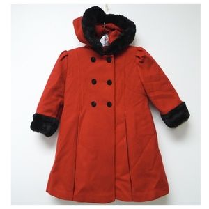 Stephanie Mathews Kids hooded double breasted coat